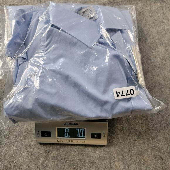 Hamilton Shirt Co. x Todd Snyder Dress Shirt size 15 Blue - Picture 13 of 13